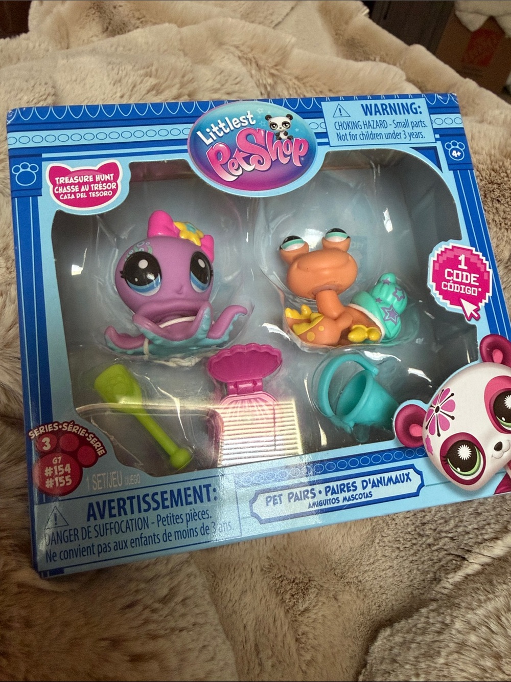 Littlest Pet Shop Purple Octopus & Orange Frog Playset